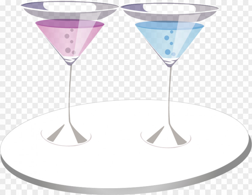Vector Cocktail Tray Martini Garnish Wine Glass Champagne PNG