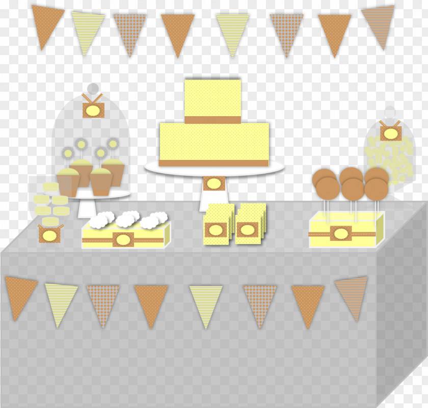 Cake Table Cartoon Food Pattern PNG