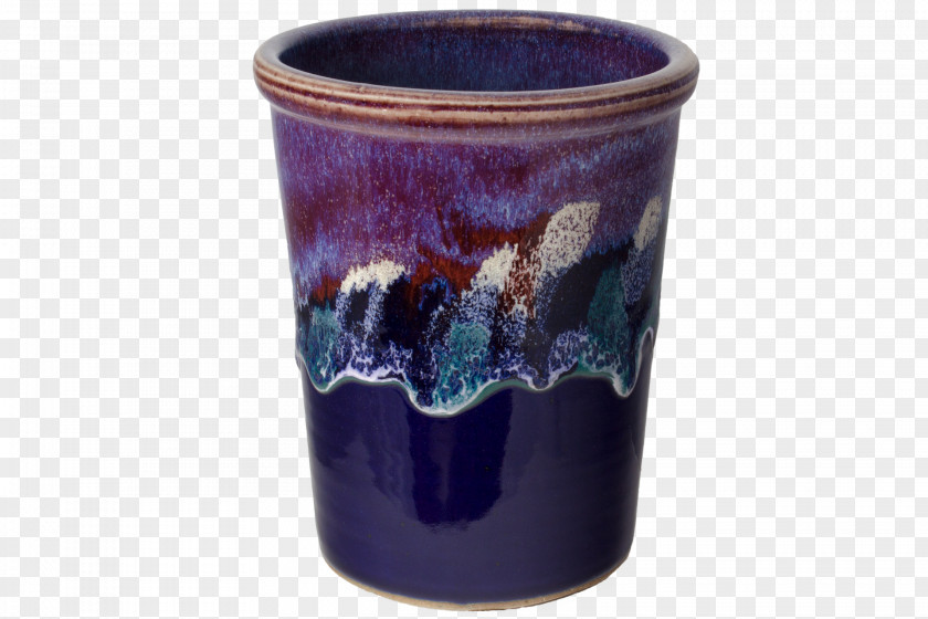 Cobalt Ceramic Blue Pottery Glass Vase PNG