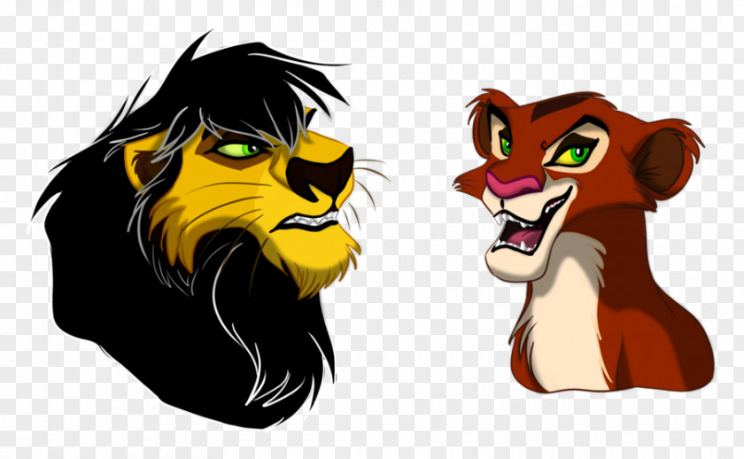 Lion Tiger Cat Cartoon PNG