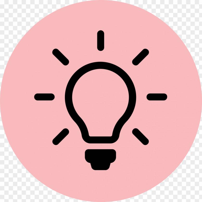 Pink Light Incandescent Bulb Lamp PNG