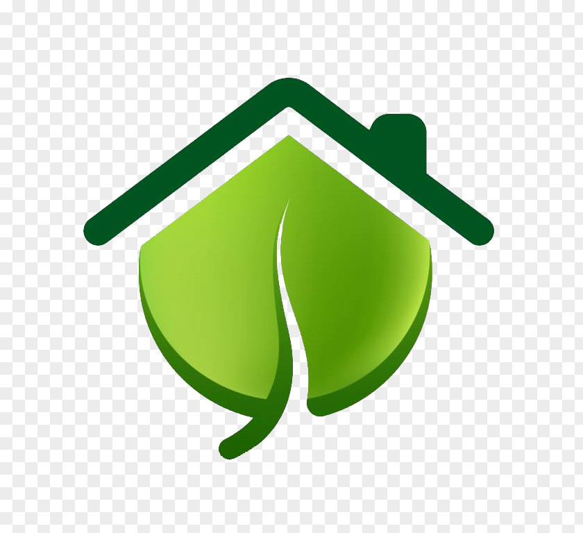 Plant Symbol Logo House Building Home Construction Sustainable Architecture PNG