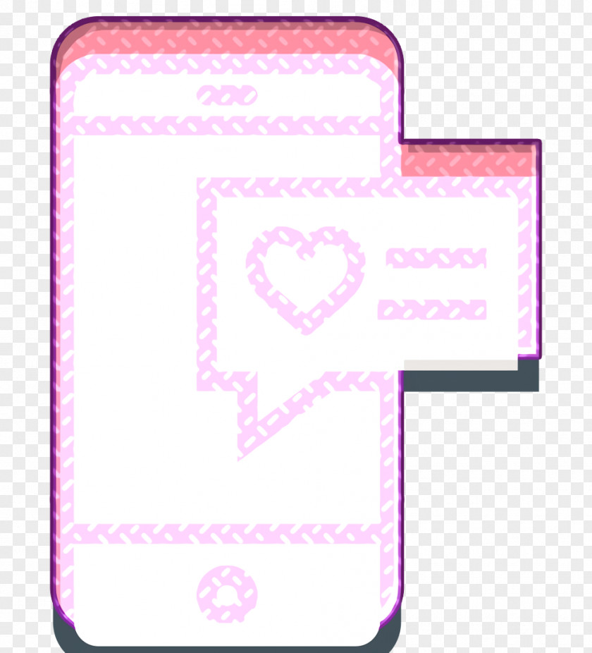 Rectangle Mobile Phone Case Love Icon Message PNG