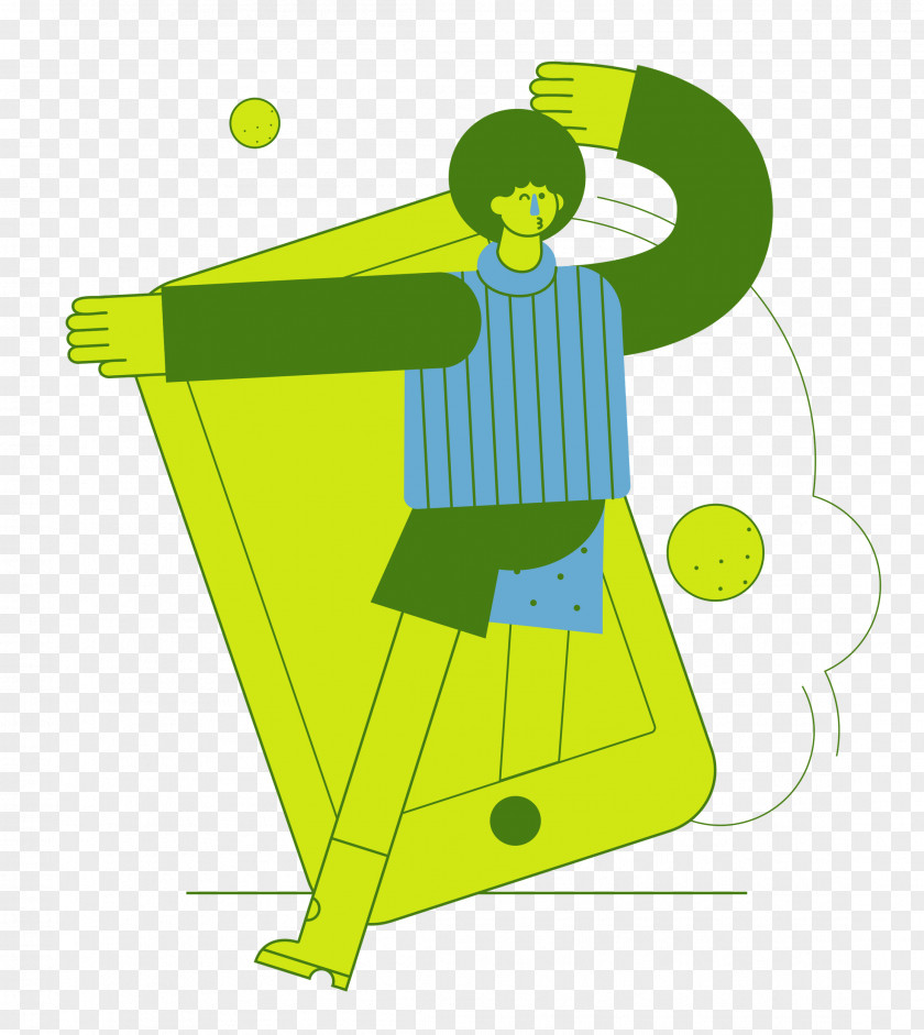 Cartoon Character Clothing Green Line PNG