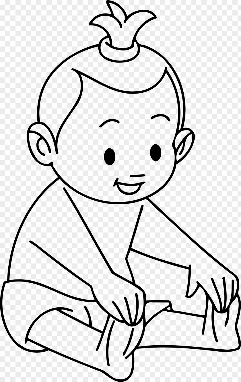 Child Line Art Drawing Clip PNG