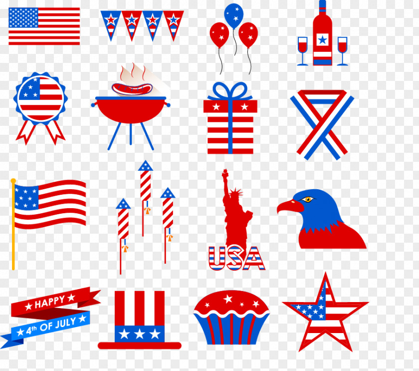 Creative Elements Of The United States Photography Illustration PNG