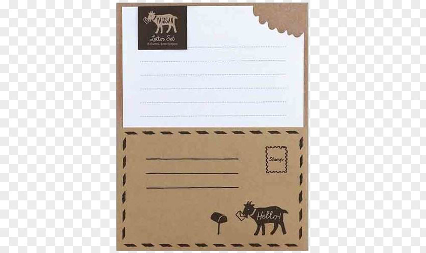 Free To Pull Transparent Material Kraft Letter Envelope Paper Sticker PNG
