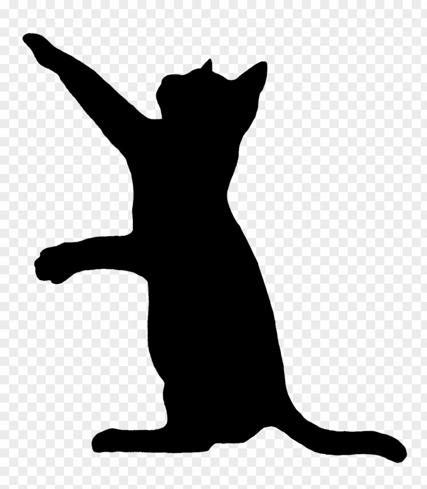Black Cat Play And Toys Kitten Silhouette Clip Art PNG