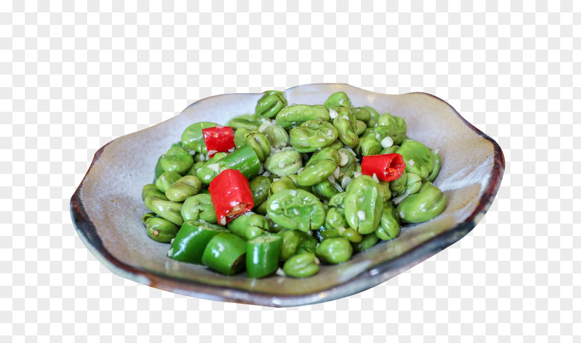 Dual Pepper Beans Edamame Vegetarian Cuisine Broad Bean PNG