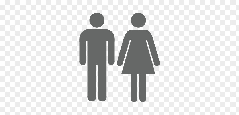 Men And Women Outline Female Gender Symbol Icon PNG