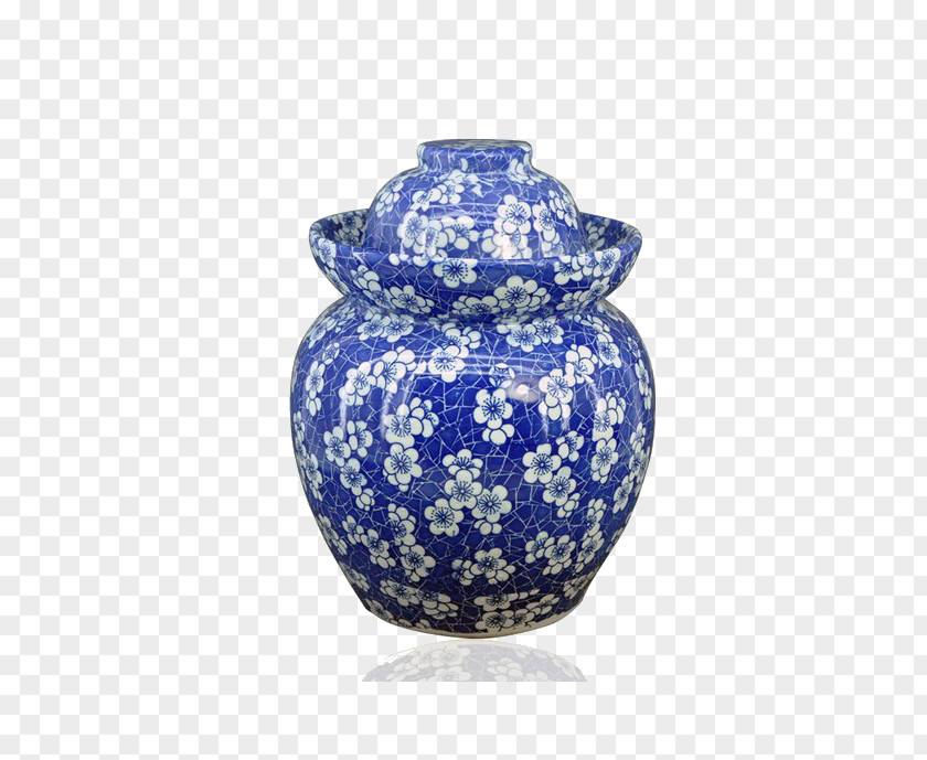 Vase Jingdezhen Ceramic Blue And White Pottery PNG