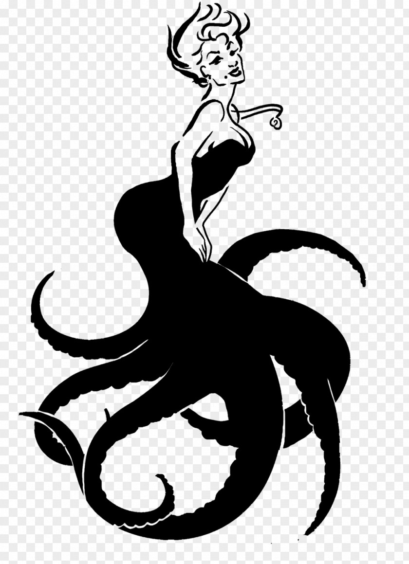 Mermaid Ursula Ariel Maleficent Drawing Art PNG