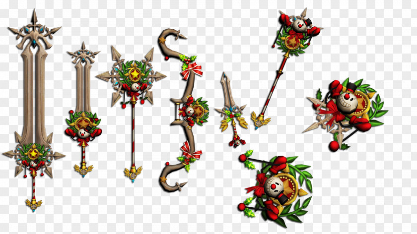 Metin2 Weapons Christmas Ornament Santa Claus Gift Weapon PNG