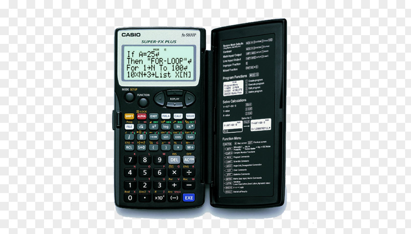 Scientific Calculator10 Digits + 2 ExponentsBattery Programmable CalculatorCalculator Casio FX-5800P PNG