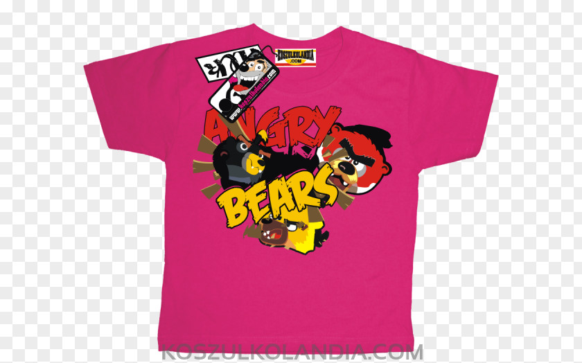 Angry Bear T-shirt Polski Fiat 125p Red Automobiles PNG