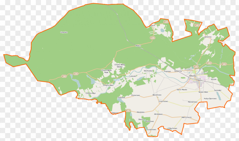 Biezdrowo Jasionna, Greater Poland Voivodeship Pierwoszewo Krasnobrzeg, Map PNG