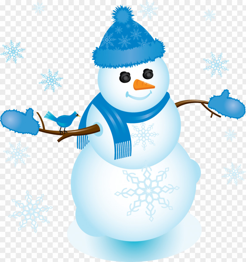 Snowman Frosty The Royalty-free Blue Clip Art PNG