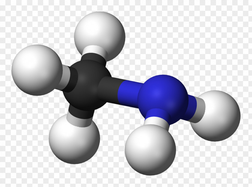3d Information Dimethylamine Lewis Structure Ball-and-stick Model PNG