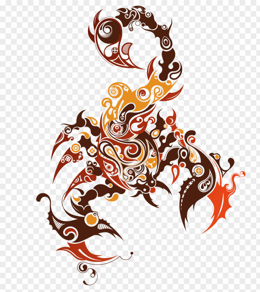 Abstract Creative Animals Scorpion Zodiac Astrological Sign Capricorn PNG