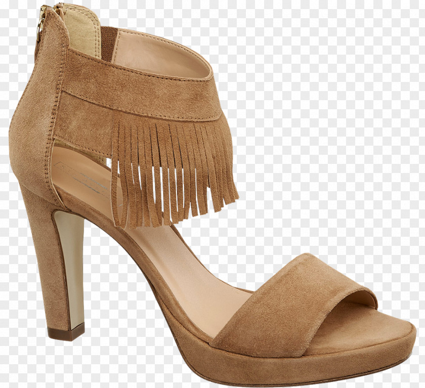 Sandal High-heeled Shoe Suede Footwear PNG