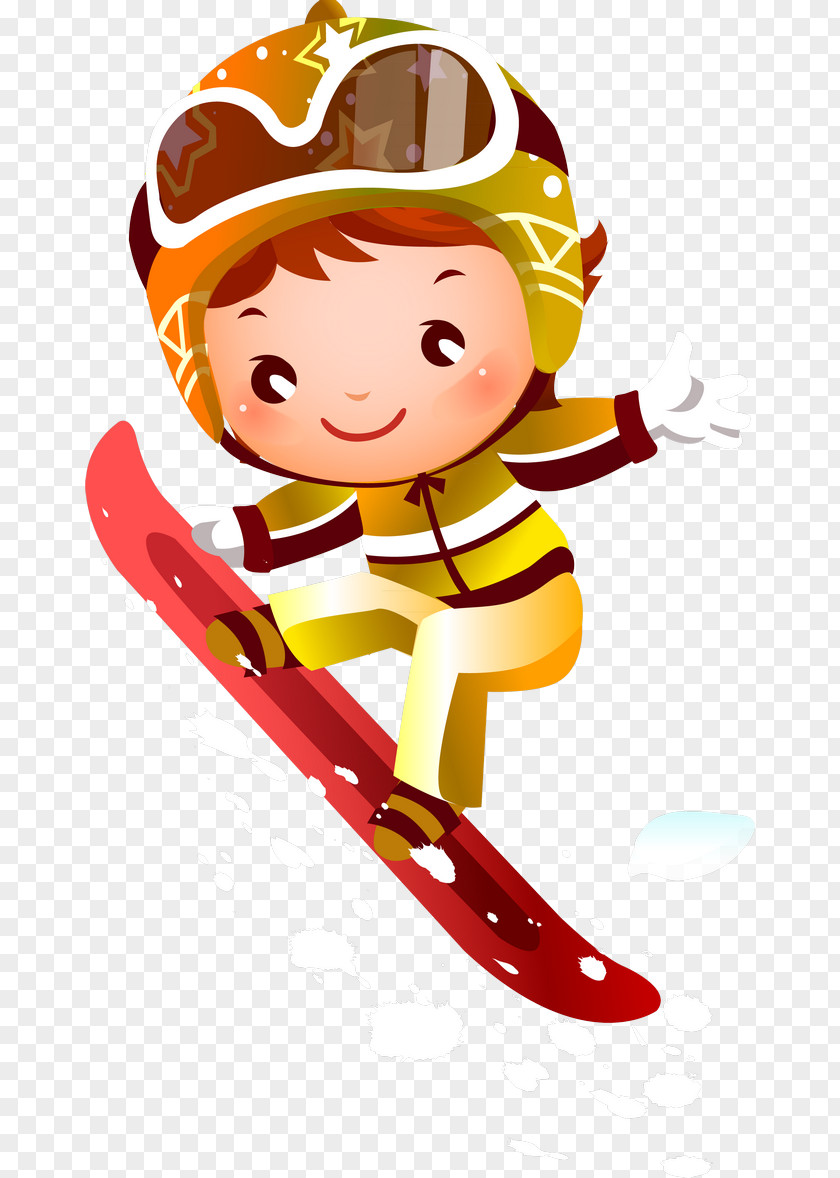 Ski Children Snowboarding Skiing Clip Art PNG