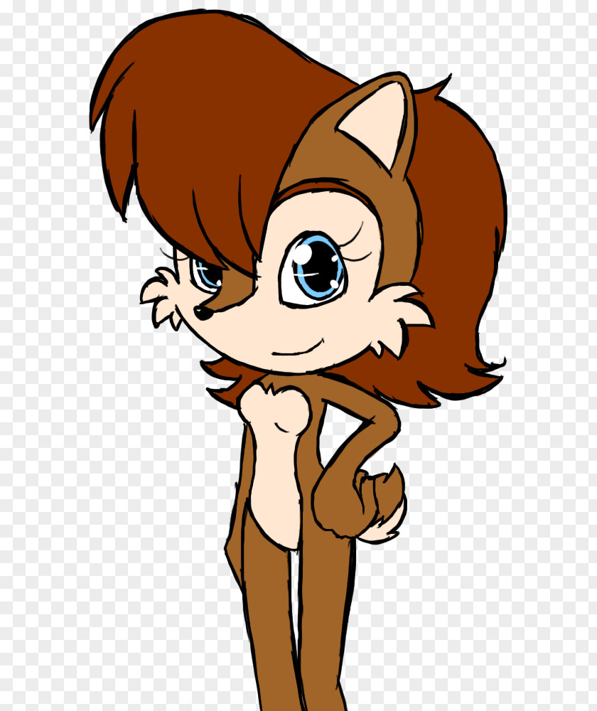 Squirrel Princess Sally Acorn Whiskers Drawing Line Art PNG
