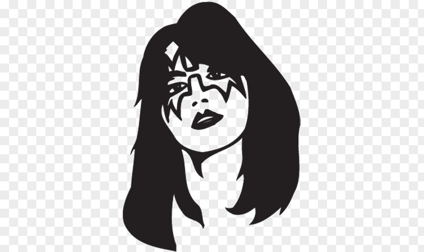 Sticker Vector Gibson Les Paul Custom Kiss Guitarist PNG