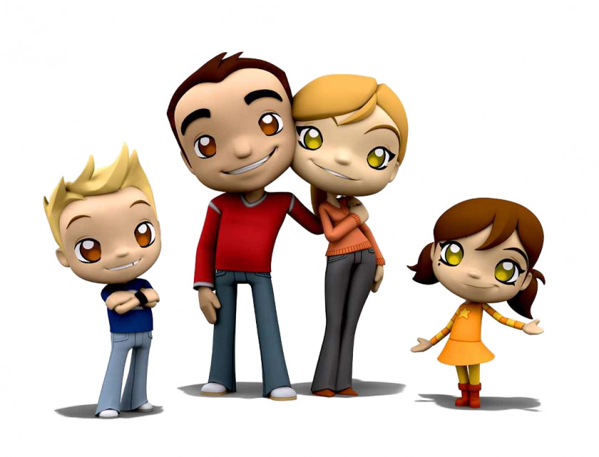 Animated Cliparts Family Computer Animation Cartoon 3D Graphics Clip Art PNG