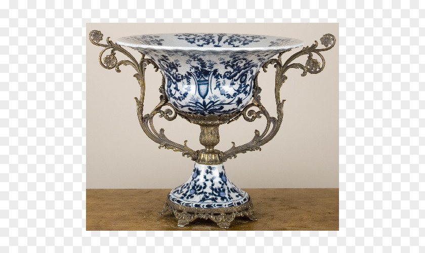 Bronze Drum Vase Design Porcelain Ormolu Blue And White Pottery PNG