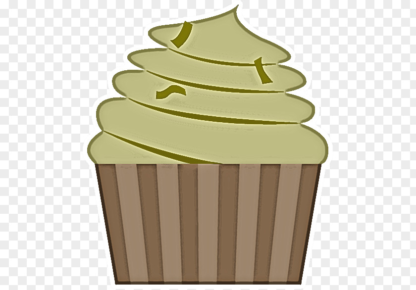 Green Cupcake Baking Cup Icing Dessert PNG