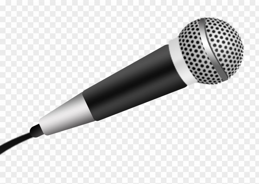 PORTFOLIO Microphone Audio Drawing Stencil PNG