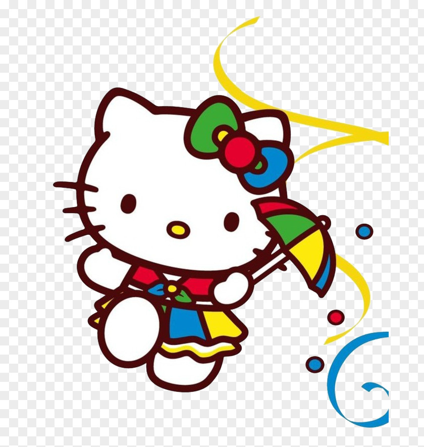Umbrella Kitten Hello Kitty Sanrio T-shirt Stock Photography PNG