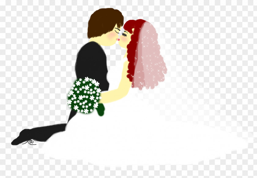 Wedding Couple PaintShop Pro Line Art Clip PNG