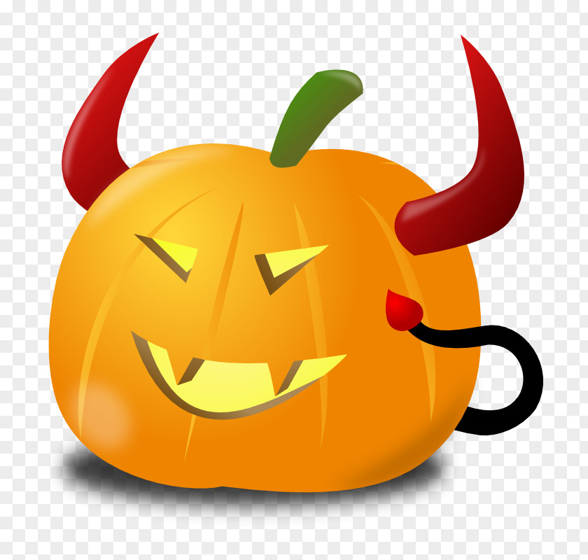 Devil Clipart Pumpkin Pie Jack-o'-lantern Clip Art PNG