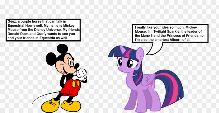 Mickey Mouse Twilight Sparkle Digital Art Pony PNG