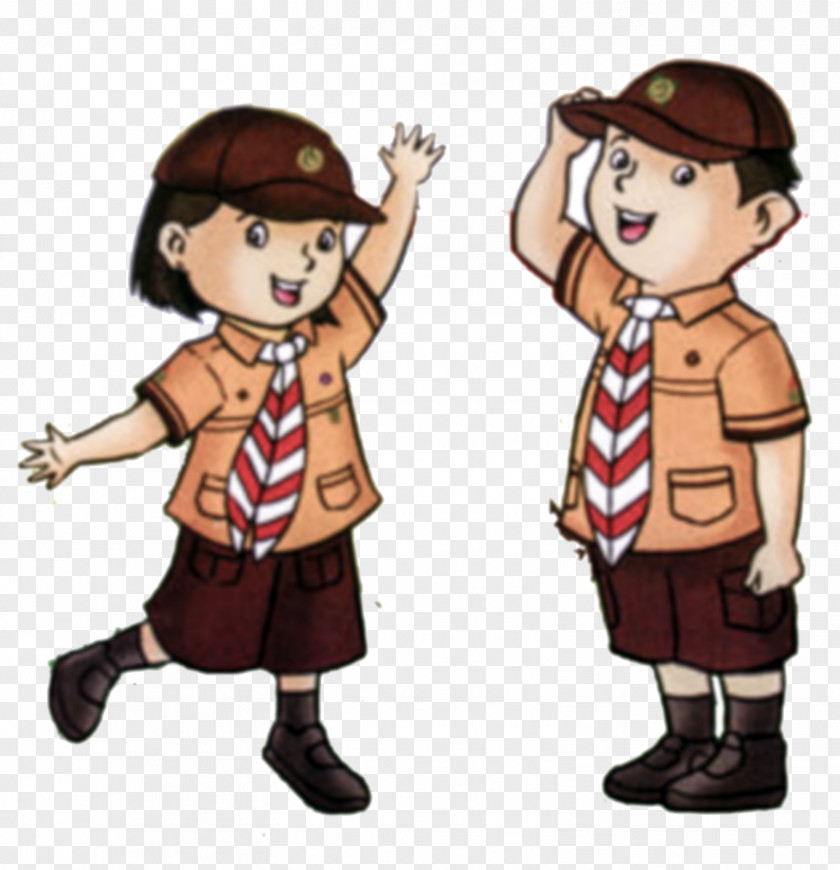 Scout Cartoon Gerakan Pramuka Indonesia Cub Anggota Scouting Pembina PNG