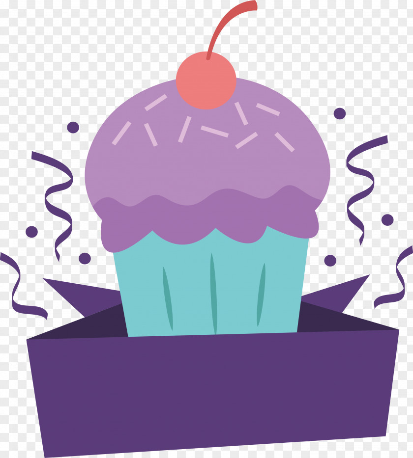 Cute Cupcake Poster Birthday Cake PNG
