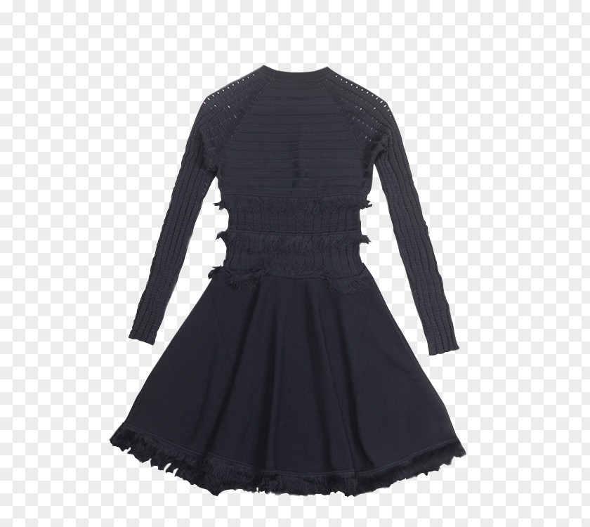 Fringe Cocktail Dress Clothing Sleeve Little Black PNG