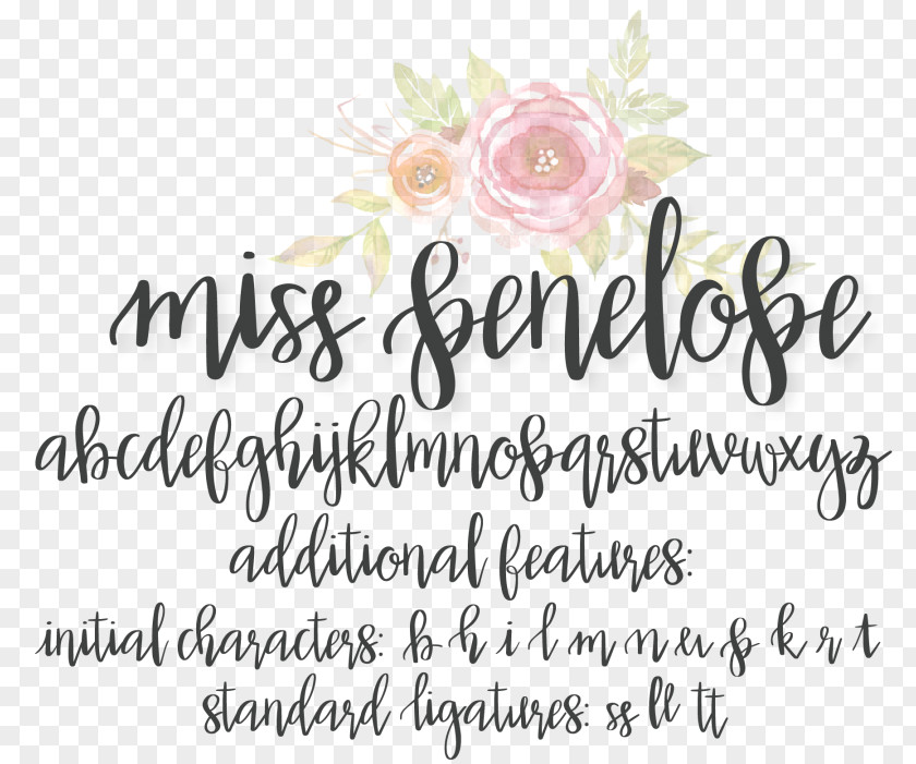 Penelope Script Typeface Initial Printing Handwriting Font PNG