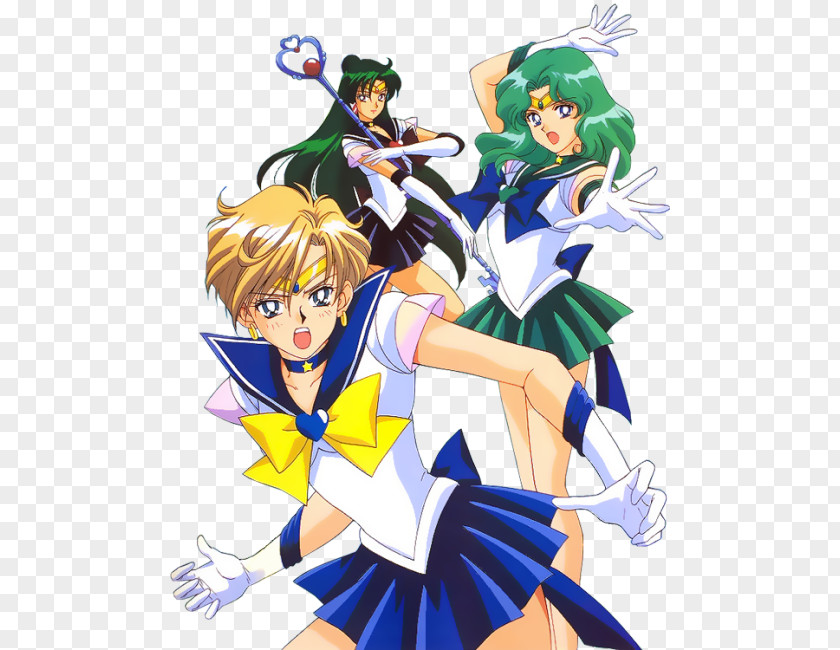 Sailor Moon Pluto Uranus Neptune Saturn PNG