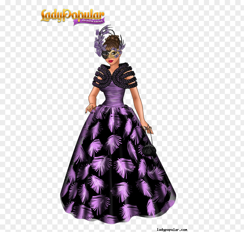 Masquerade Ball Lady Popular Fashion Dress XS Software Ruff PNG