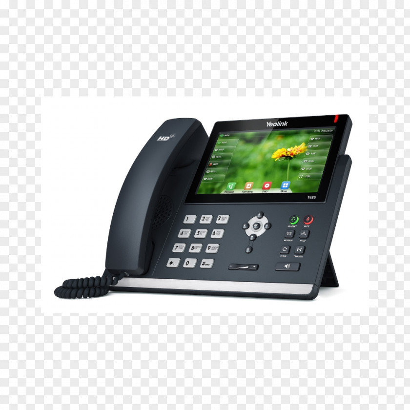 Sip VoIP Phone Yealink Sip-t48s Gigabit Voip Ip Session Initiation Protocol SIP-T23G Telephone PNG