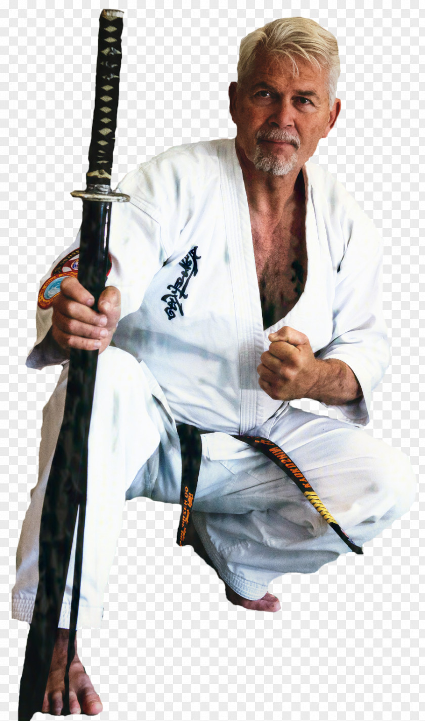 Tang Soo Do Sensei Weapon Combat Sports Martial Arts Uniform PNG