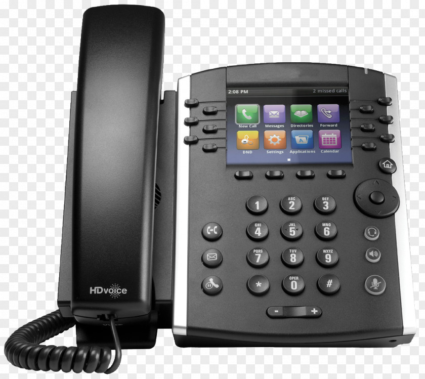 Voip Polycom VVX 410 VoIP Phone 400 Telephone PNG