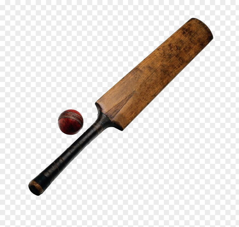 Wooden Cricket Bat And Stump Ball Batting PNG