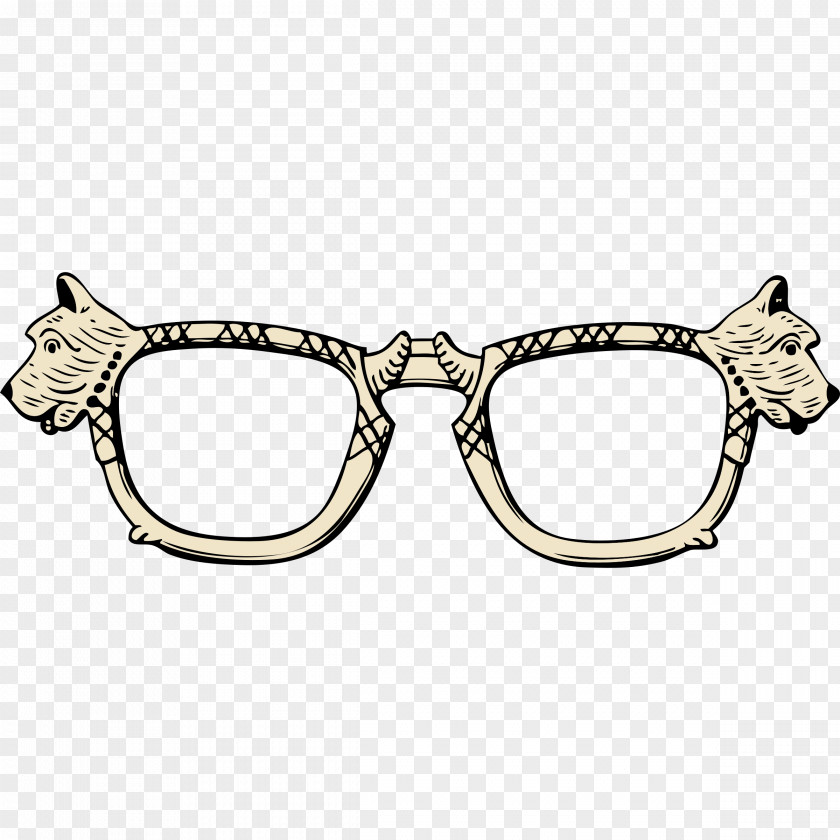Dog With Glasses Sunglasses Face Clip Art PNG