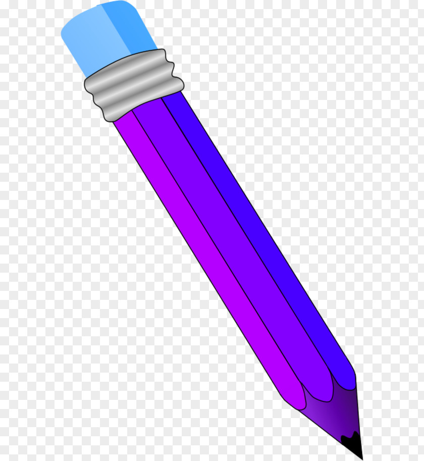 Pencil Pics Purple Clip Art PNG