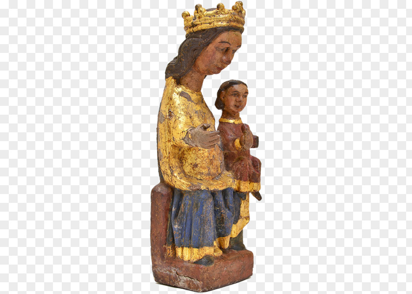 Romanesque Art Wood Carving Statue Figurine InCollect PNG