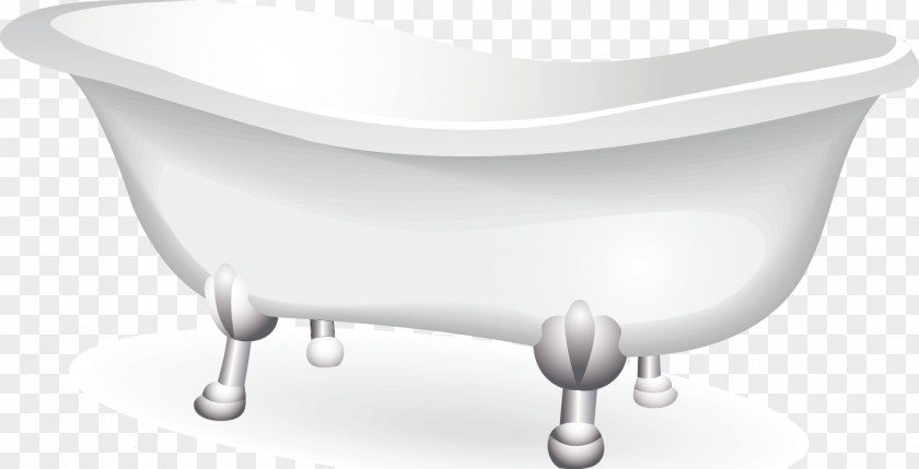 Vector Bathtub Decorative Design Material Cartoon Clip Art PNG