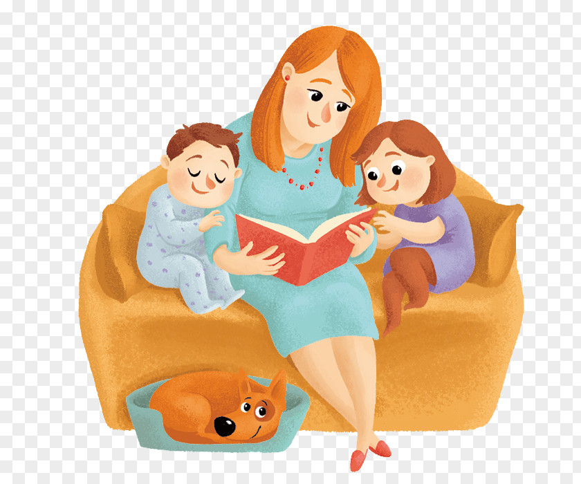 A Family Of Three On Couch Chuk And Gek Illustrator 19th National Congress The Communist Party China Illustration PNG